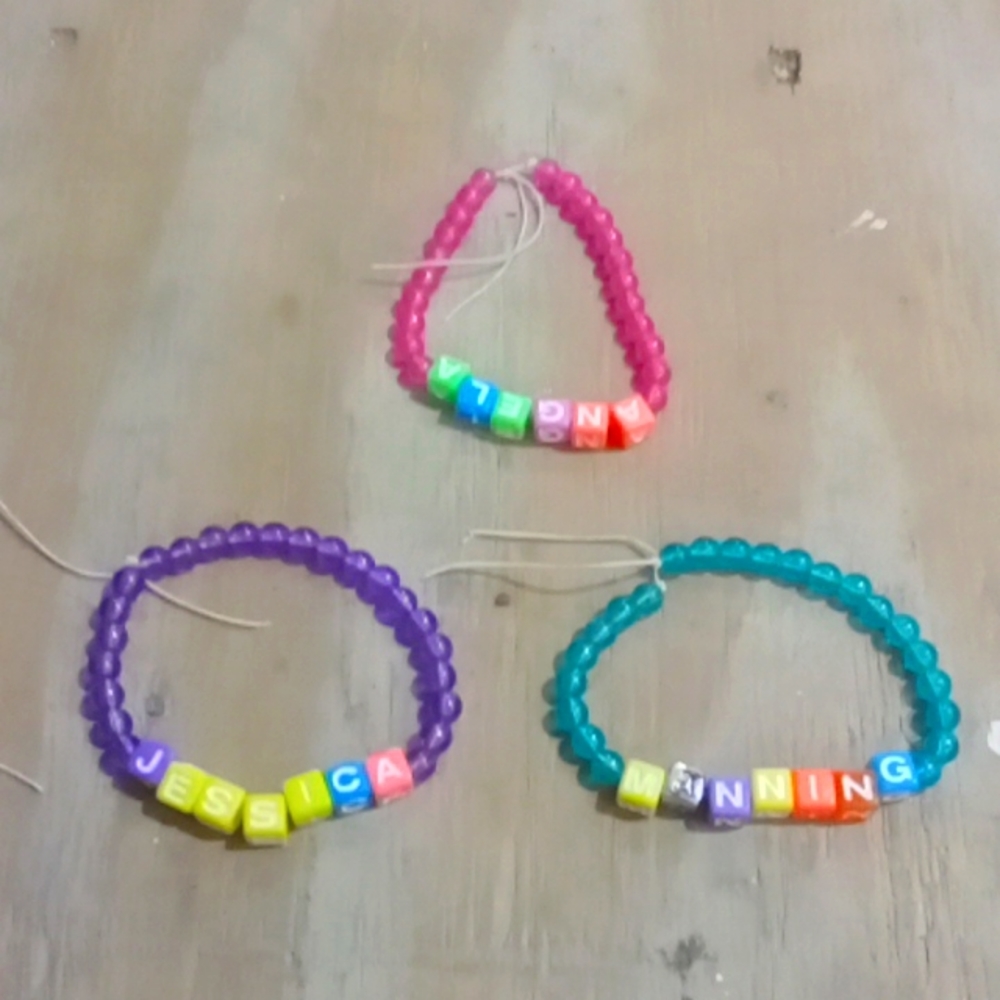 Home made bracelets